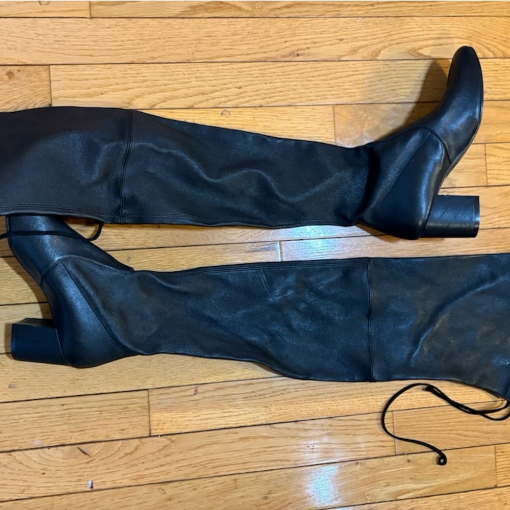 Brand New Stuart Weitzman Elegant Black Over the Knee Boots